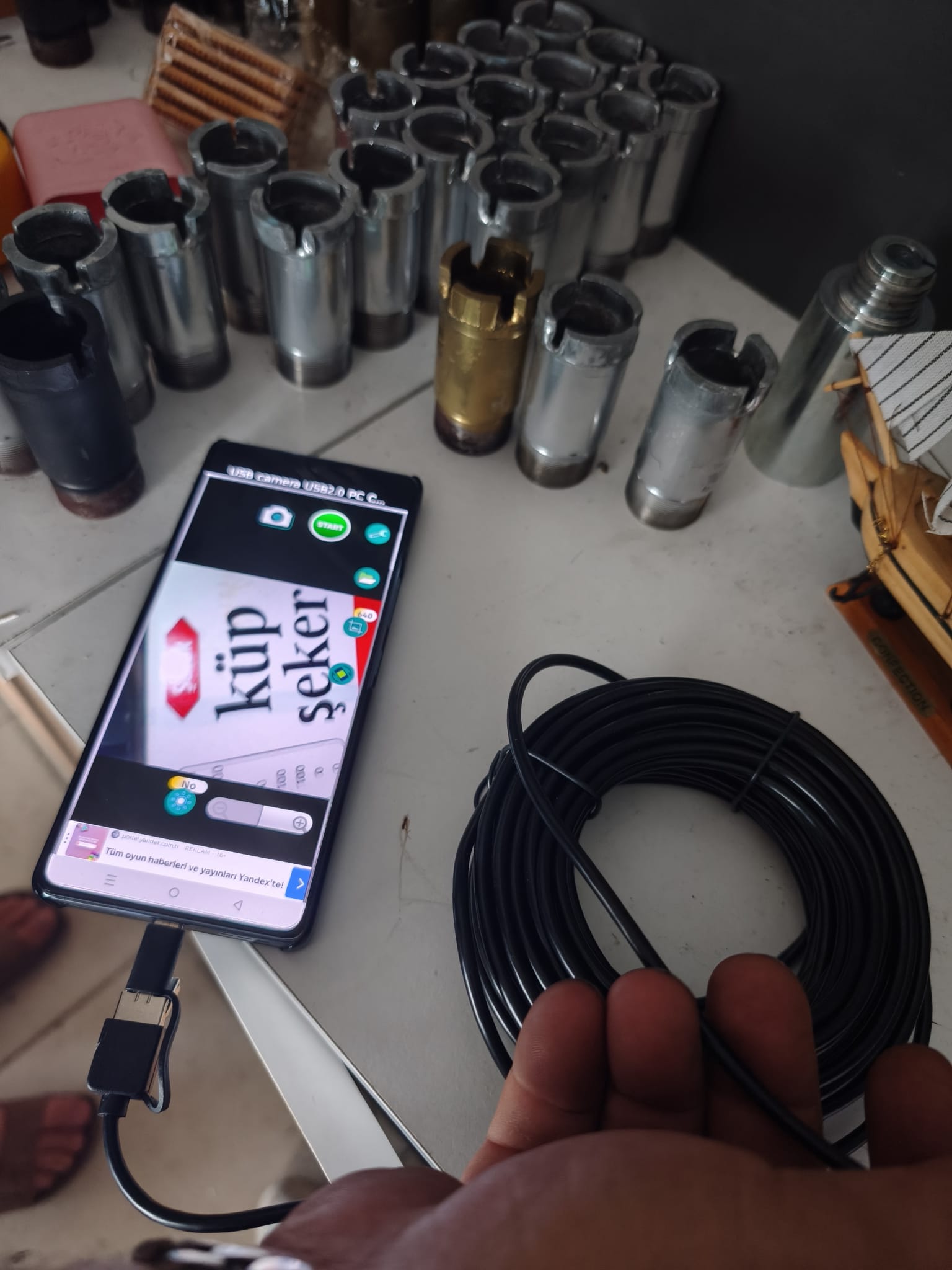 Profesyonel Çantalı Yılan Kamera